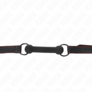 Kink - bone gag con cinturino in similpelle nero regolabile 41-57 cm