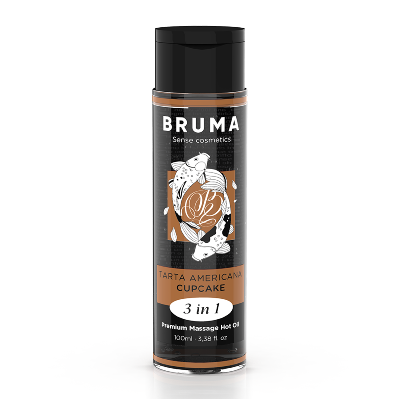 Bruma - olio da massaggio premium effetto calore sapore cupacke 3 in 1 - 100 ml