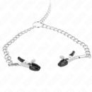 Kink - morsetti per capezzoli a 4 catene 32 cm con catene 14 cm