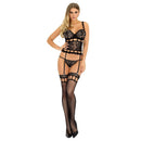 Livco corsetti fashion - meithem cf 90523 corsetto + slip nero s/m