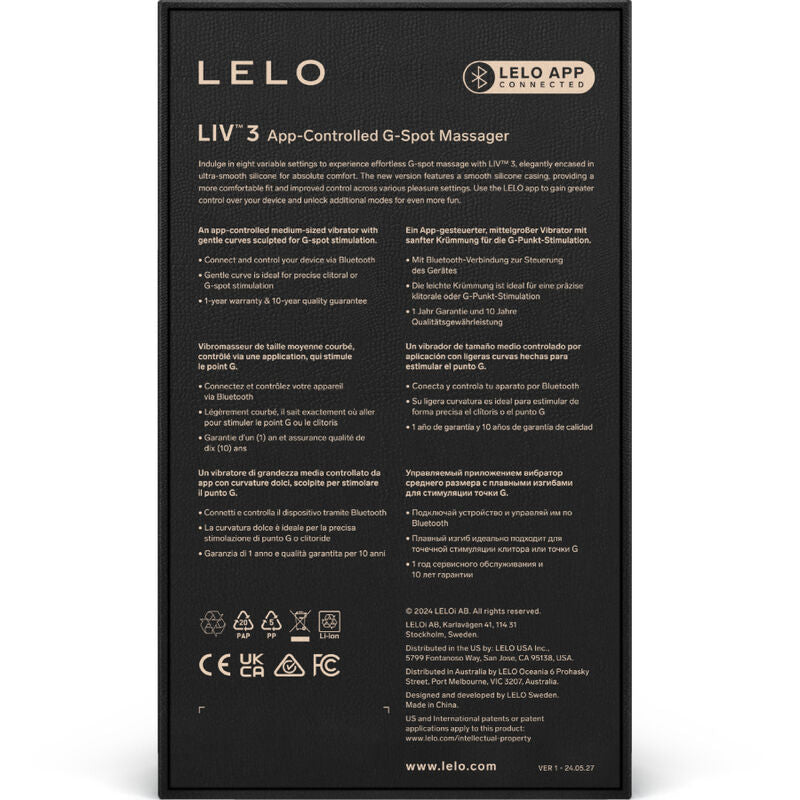 Lelo - liv™ 3 stimolatore del punto g rosa