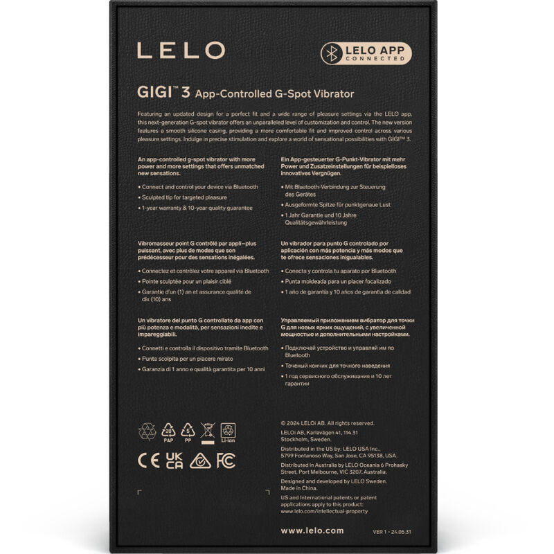 Lelo - gigi™ 3 vibratore g-spot viola