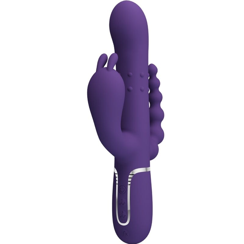 Pretty love - cammy vibratore triplo multifunzione 4 in 1 viola