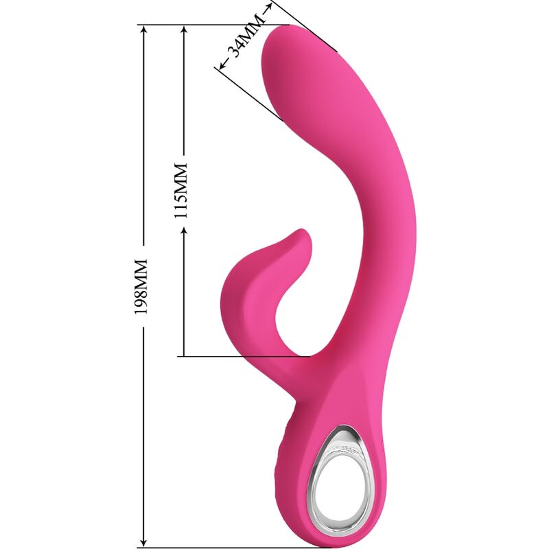 Pretty love - vibratore fritz rabbit 12 vibrazioni rosa