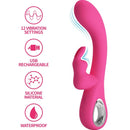Pretty love - vibratore novak rabbit 12 vibrazioni rosa