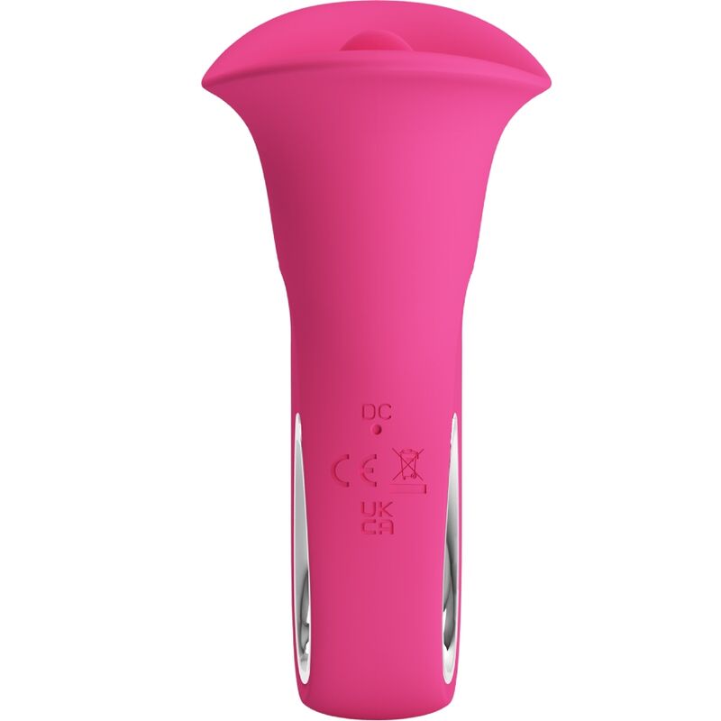 Pretty love - clyde vibratore orale lingua vibrante 12 vibrazioni rosa