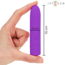 Intense - symone bullet vibrante ricaricabile usb 8 vibrazioni viola 10 x 2,2 cm