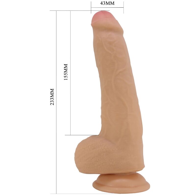 Pretty love - draco dildo realistico 23 cm carne