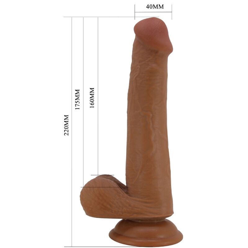 Pretty love - dildo realistico alto 22 cm marrone