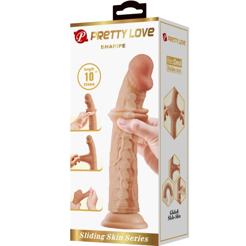 Pretty love - sharife dildo realistico 25 cm carne