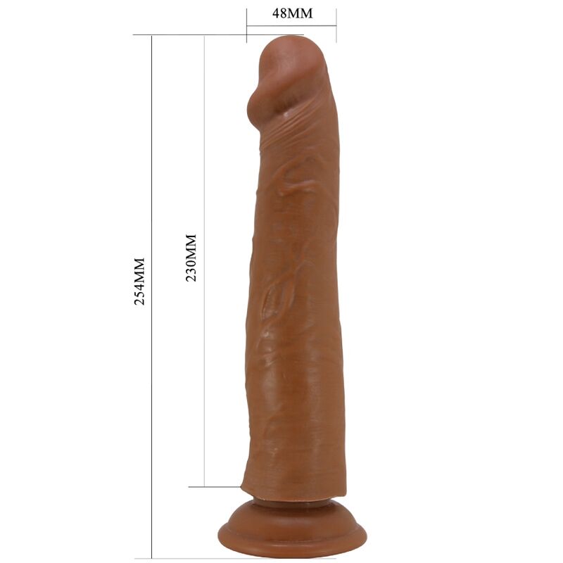 Pretty love - sharife dildo realistico 25 cm marrone