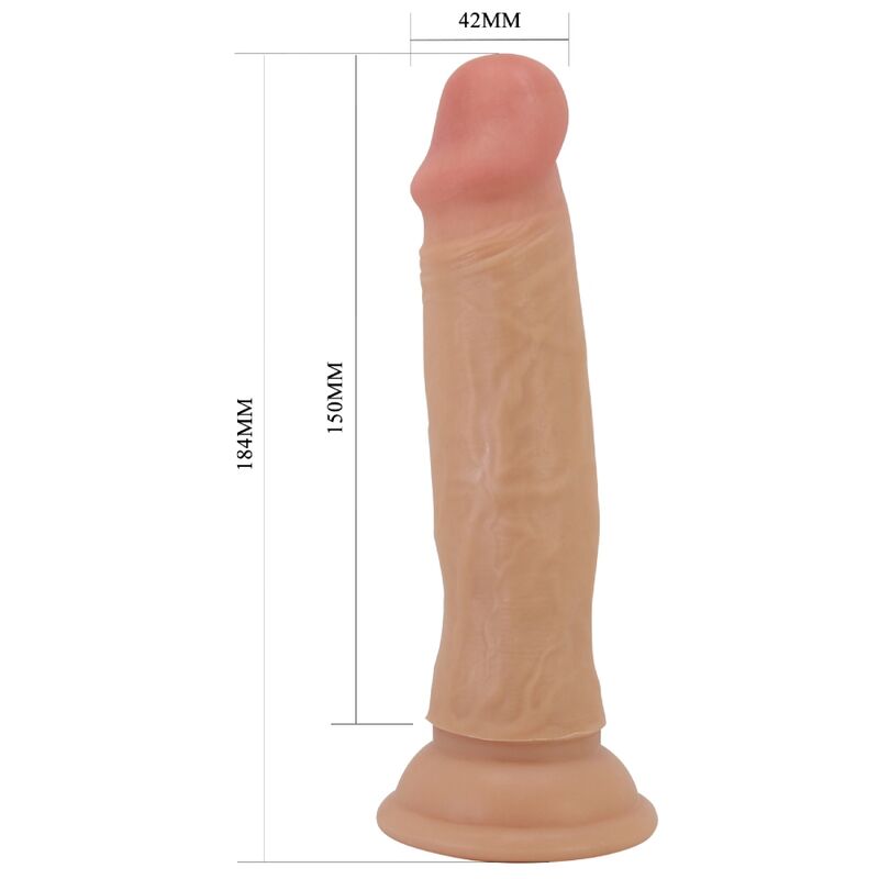 Pretty love - quentin dildo realistico 18 cm carne