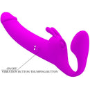 Pretty love - zanini strapless strap-on 10 vibrazioni viola