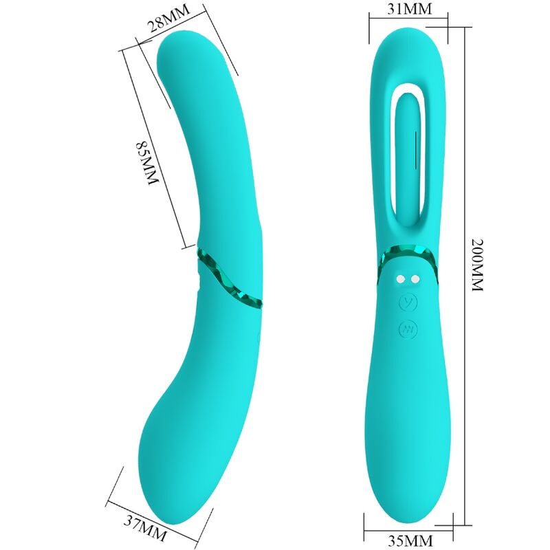 Romance - vibratore lexie g-spot 7 vibrazioni blu