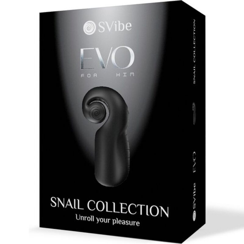 Snail vibe - evo per lui masturbatore maschile slide n'roll nero