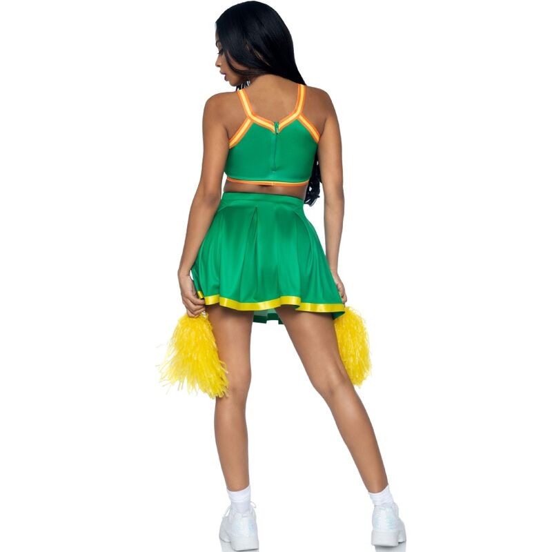 Leg avenue - costume cheerleader verde s/m