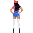 Leg avenue - costume sexy mario bros rosso/blu m