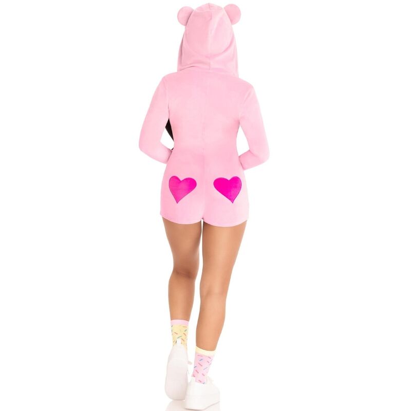 Leg avenue - body in velluto orsetto rosa s