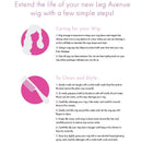 Leg avenue - parrucca bianca taglio bob fosforescente