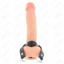 Kink - anello per pene con anelli a forma di "d" 18,5 x 3,3 cm