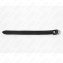 Kink - anello per pene in pelle con chiusura a pressione 22 x 2 cm