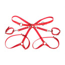 Subblime - 953706 manette con cintura bondage rosso taglia unica