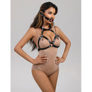 Subblime - 953720 bondage leather strap breath clamps nero taglia unica