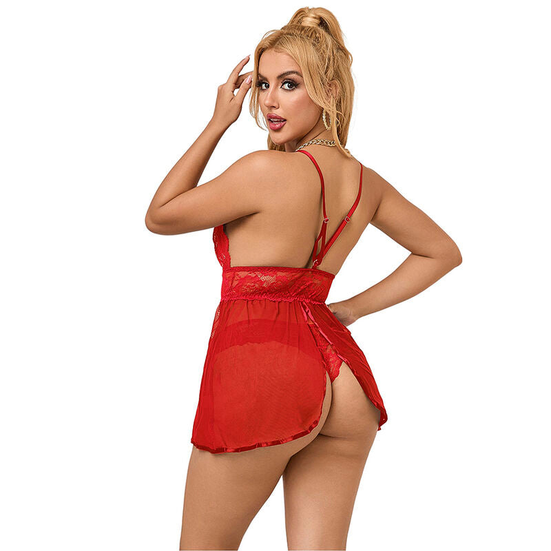 Subblime - 953843 babydoll schiena aperta rosso l/xl