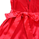 Subblime - 954024 canottiera con schiena trasparente in pizzo + perizoma rosso/nero l/xl