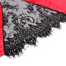 Subblime - 954024 canottiera con schiena trasparente in pizzo + perizoma rosso/nero l/xl