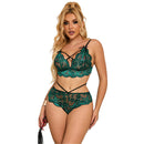 Subblime - 954093 reggiseno + slip pizzo verde l/xl