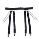 Subblime - 954260 body con catene + cintura reggicalze nero s/m