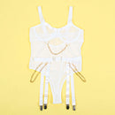 Subblime - 954291 body con catene + cintura giacche bianco l/xl