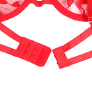 Subblime - 954338 reggiseno + perizoma + cintura con stampa a cuore rosso l/xl