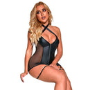 Subblime - 954444 abito sexy in rete pelle nero s/m