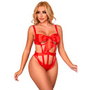 Subblime - 954475 body sexy traforato con fiocco rosso l/xl