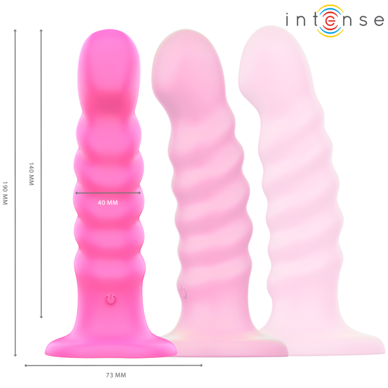 Intense - cindy vibratore taglia l design a spirale 10 vibrazioni telecomando rosa