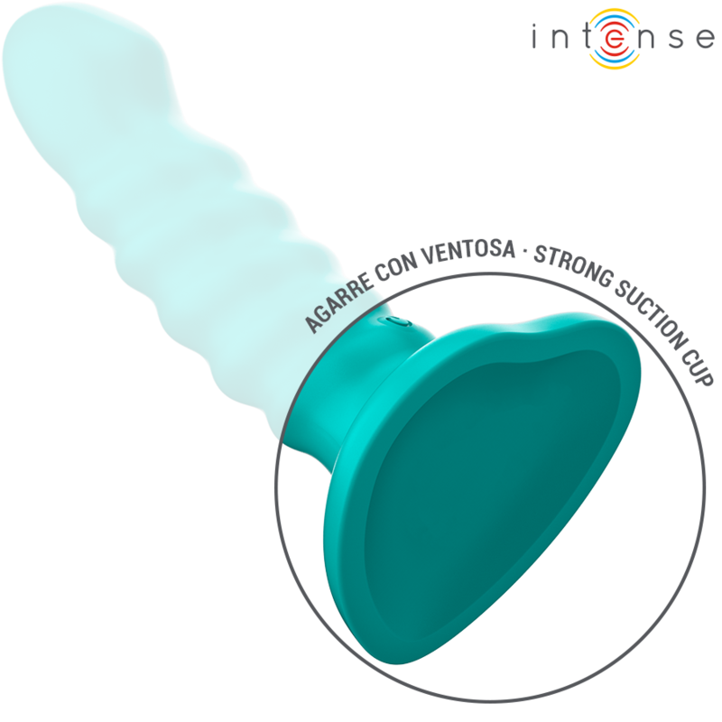 Intense - buffy vibratore taglia s design a spirale 10 vibrazioni telecomando blu