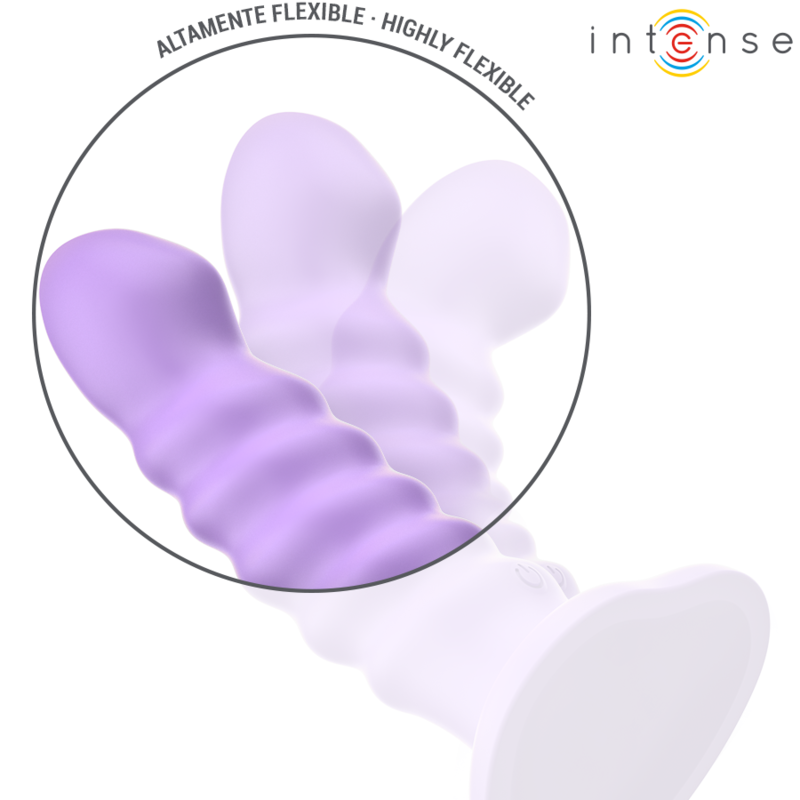 Intense - brenda vibratore taglia m design a spirale 10 vibrazioni telecomando viola