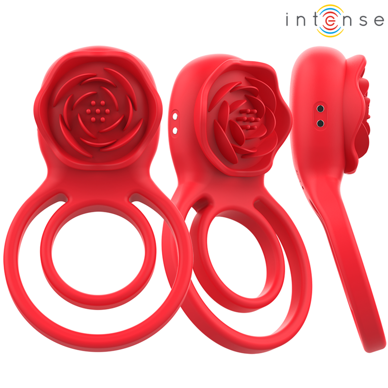 Intense - gail stimolatore rose 10 vibrazioni rosso telecomando