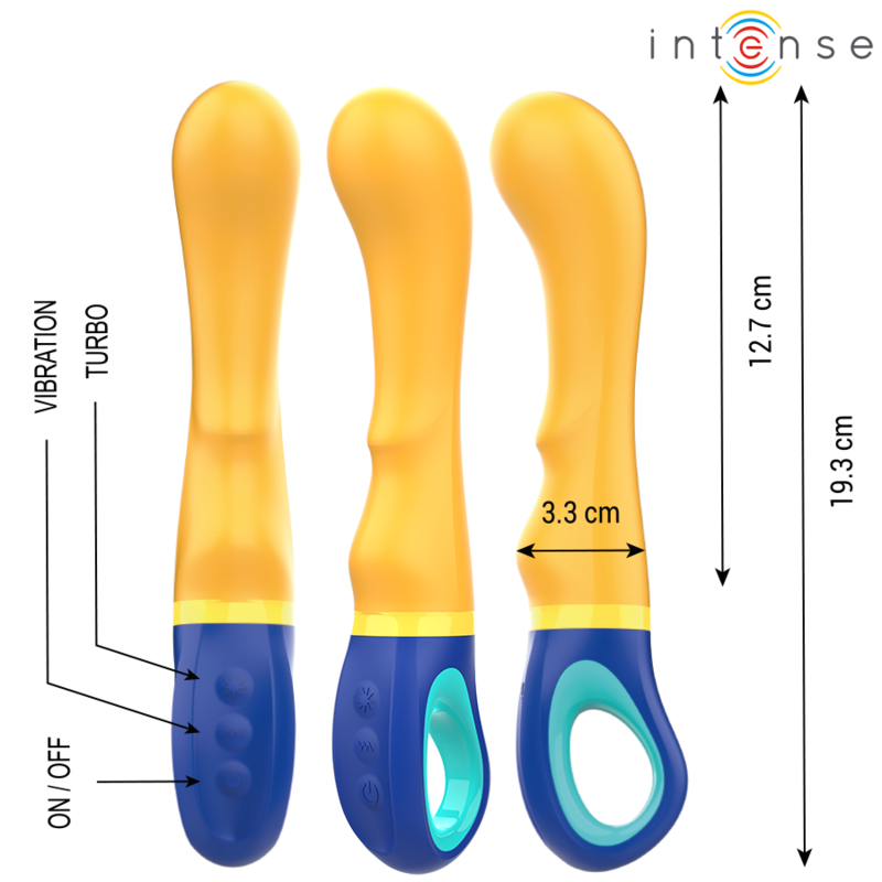 Intense - shaggy vibratore g-spot giallo