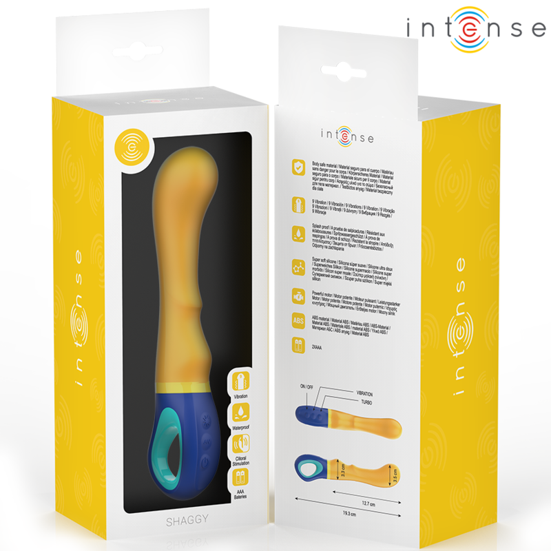 Intense - shaggy vibratore g-spot giallo