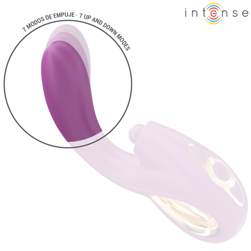 Intense - lali multifunzione vibratore punto g tapping & thrust & vibrazione viola