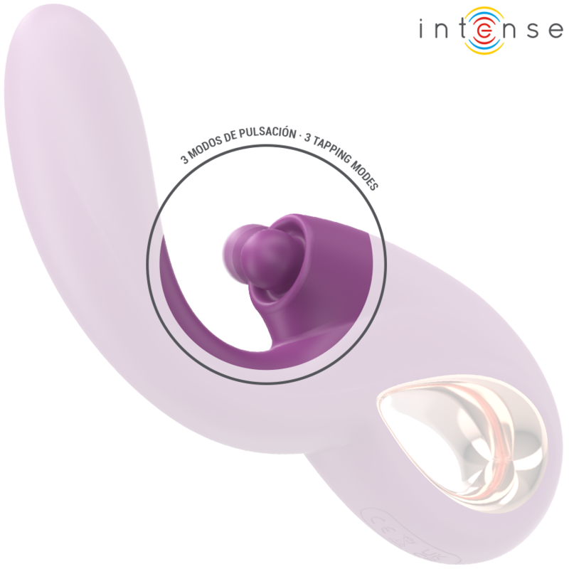 Intense - lali multifunzione vibratore punto g tapping & thrust & vibrazione viola