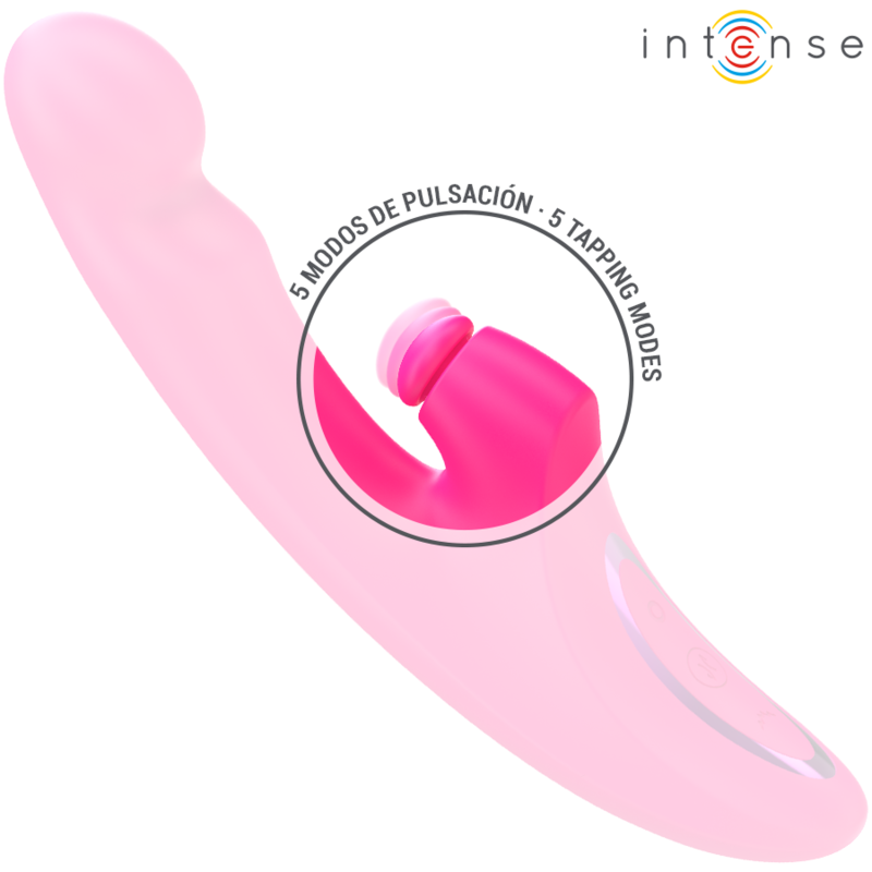 Intense - emi vibratore 13,5 cm multifunzione 3 in 1 10 vibrazioni rosa