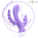 Intense - miko vibratore triplo coniglio & stimolatore & anale 7 vibrazioni viola
