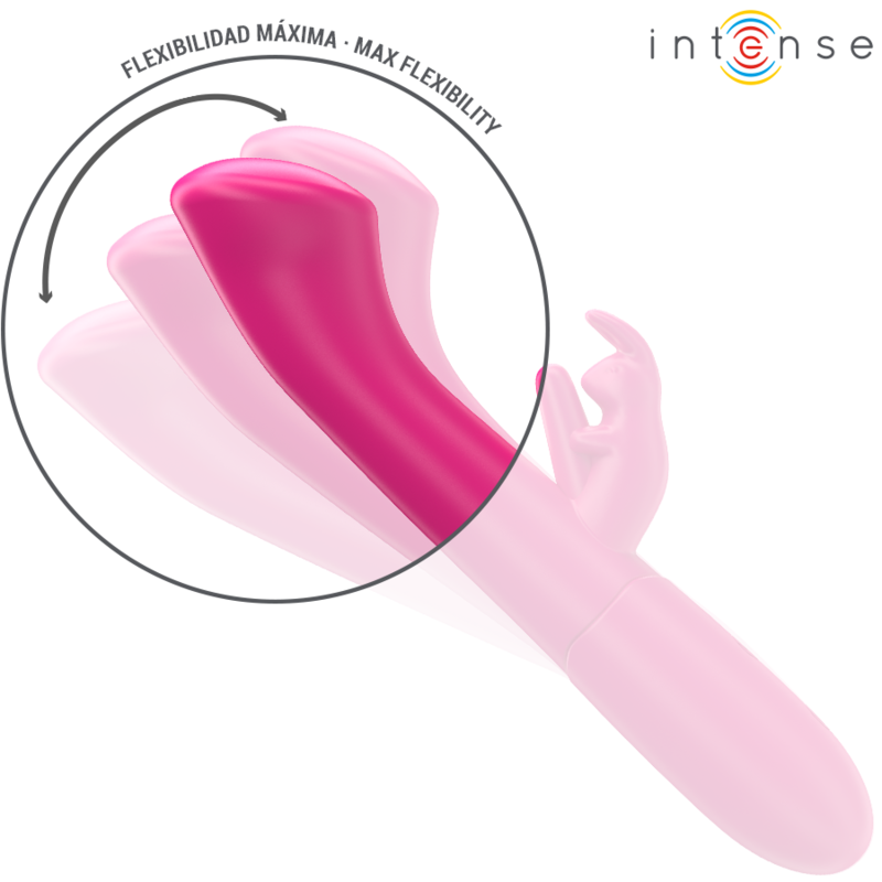 Intense - julieta vibratore coniglio 18,6 cm 10 vibrazioni rosa