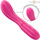 Intense - lisette vibratore 19 cm flessibile 10 vibrazioni rosa