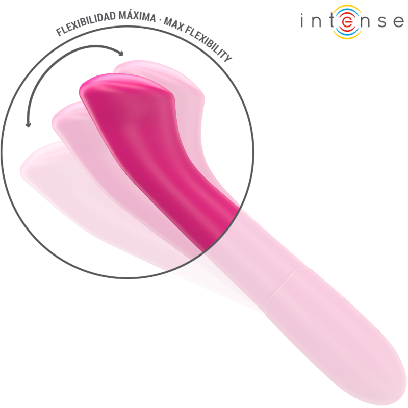 Intense - paty vibratore 19 cm flessibile 10 vibrazioni modello 2 rosa