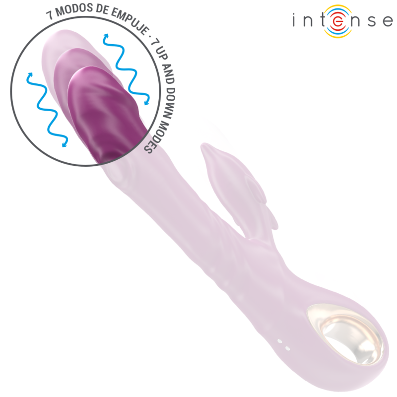 Intense - halle vibratore multifunzione con lingua stimolante delfino viola